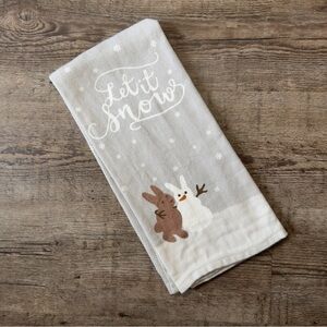 Winter // Holiday Let It Snow Kitchen Towel